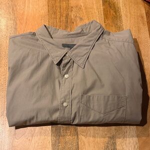 Old Navy Men's Casual Taupe Button Down Shirt